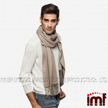 Foulard pour hommes de couleur beige à motif rayé